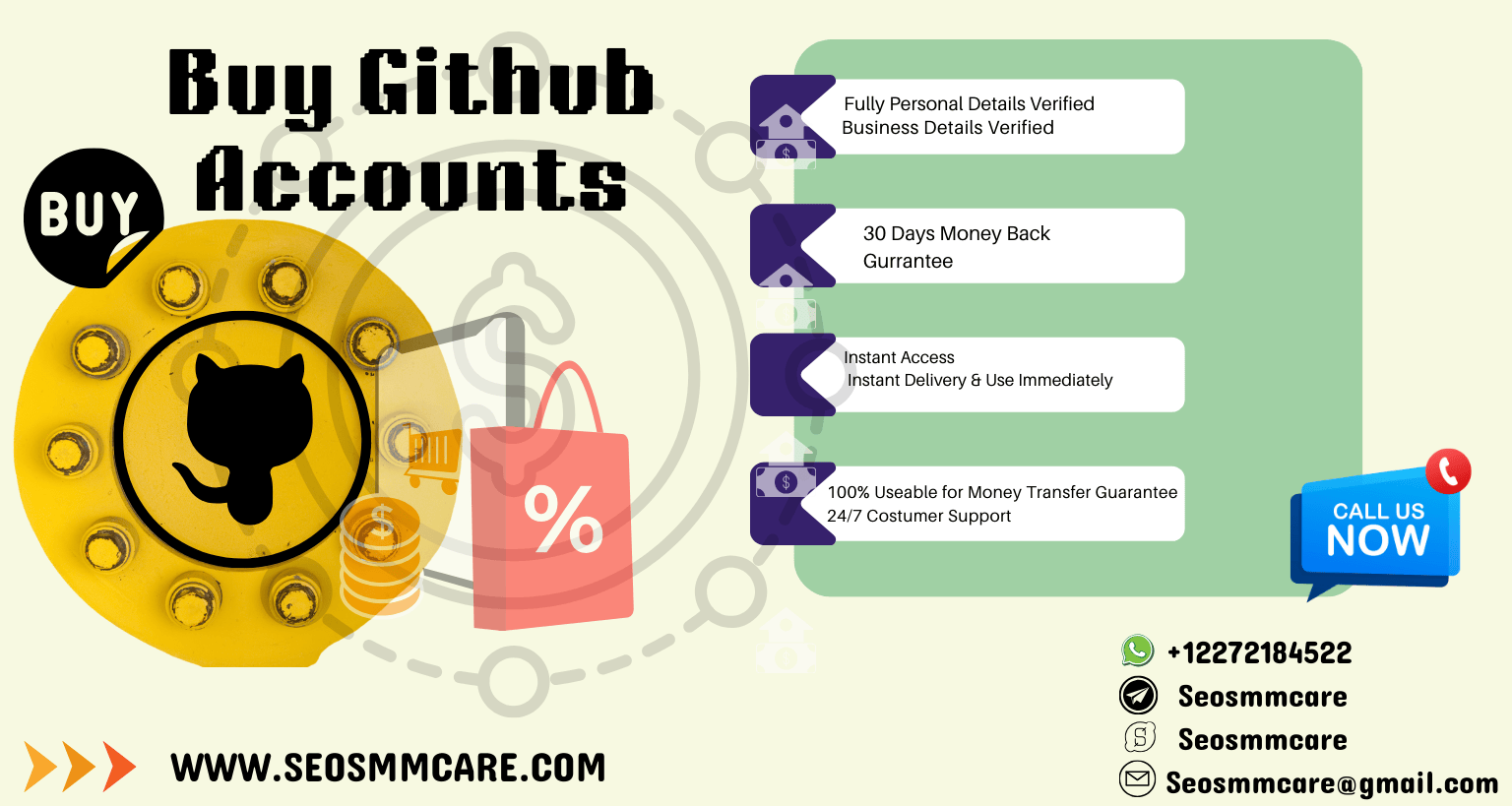 Buy github accounts