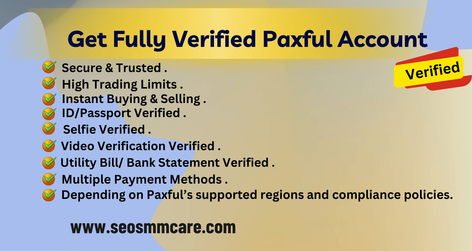 Buy verified paxful accounts
