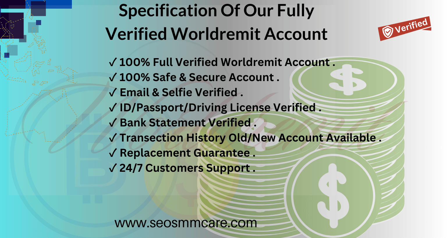 Buy verified worldremit accounts