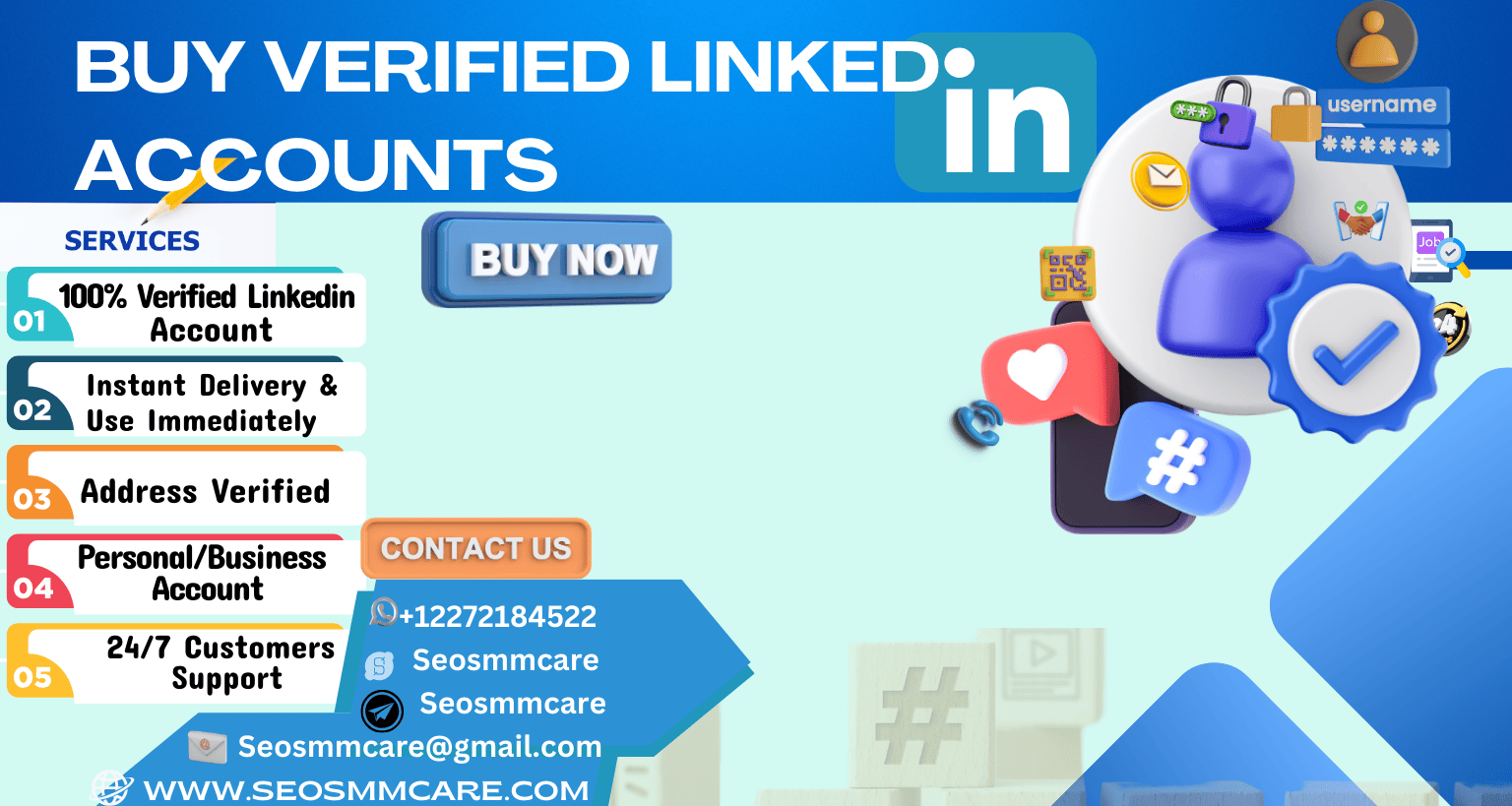 Buy verified linkedin accounts