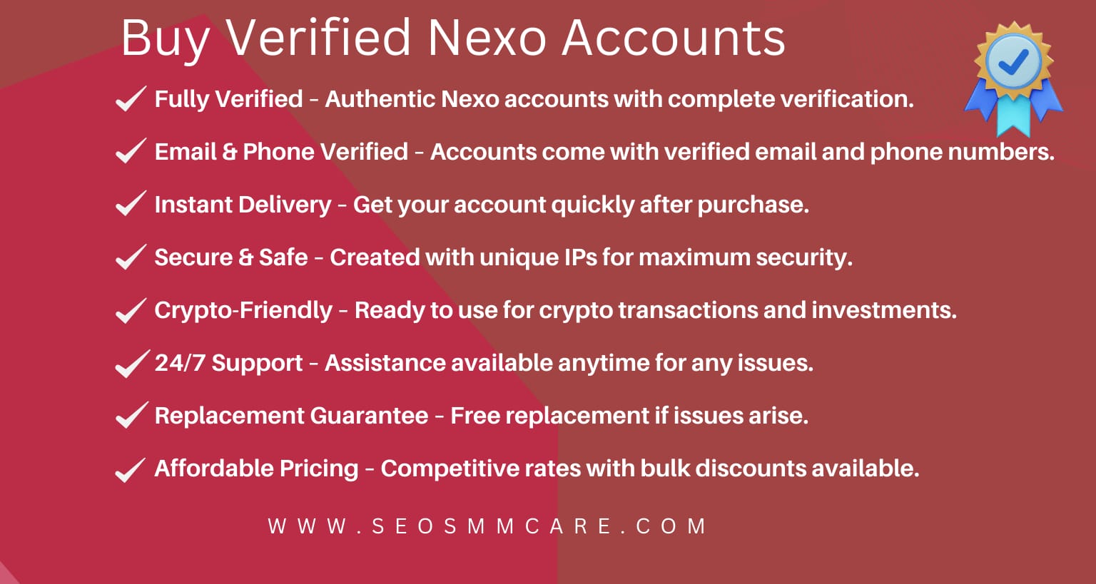 Buy verified nexo accounts