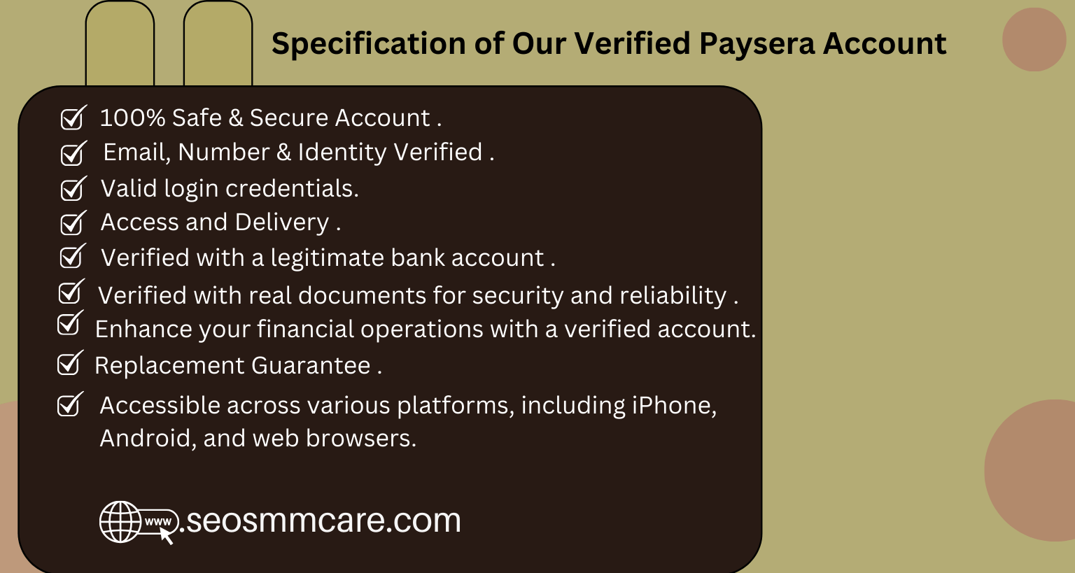 Buy verified paysera accounts