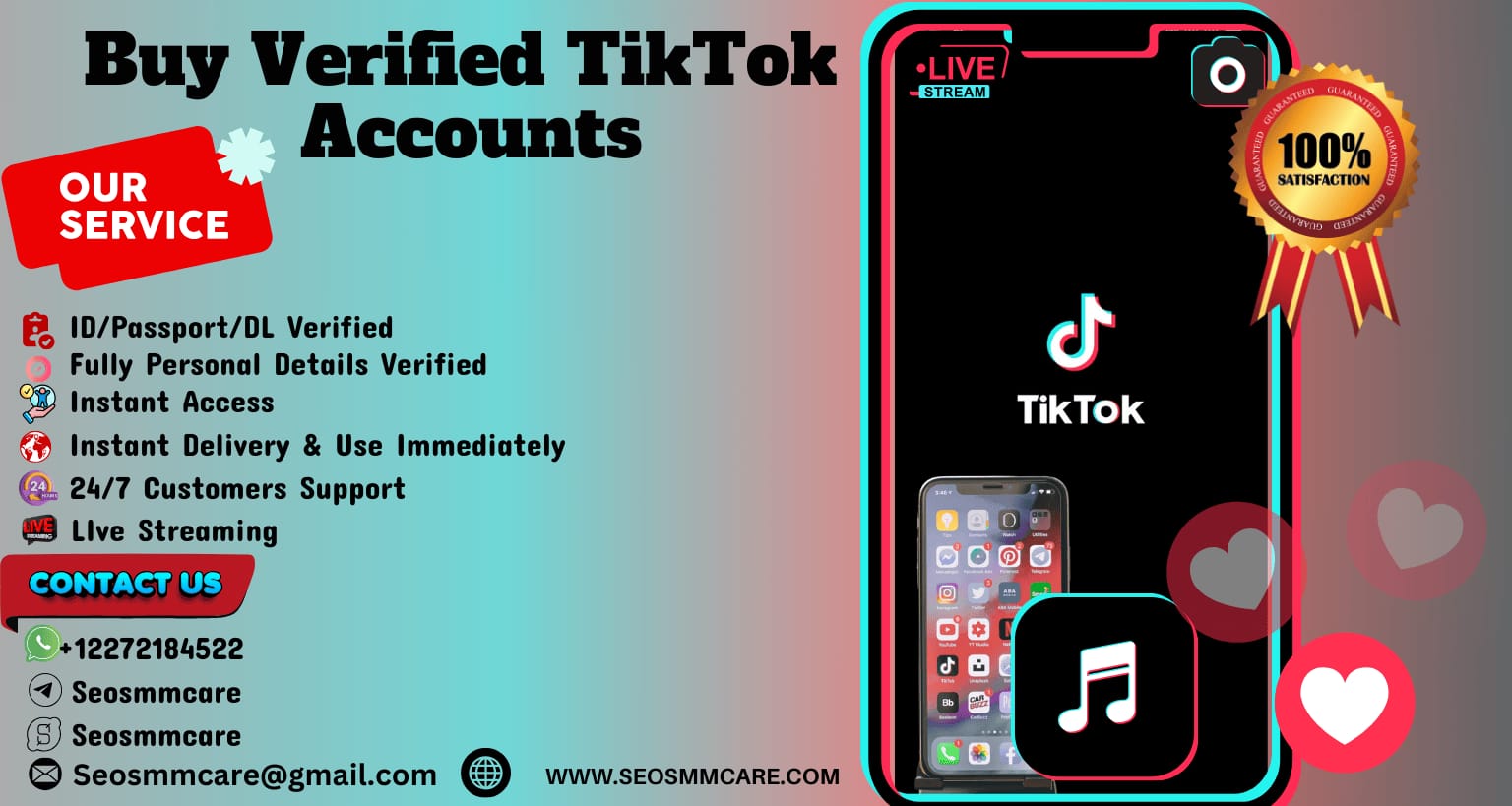 Buy verified tiktok accounts