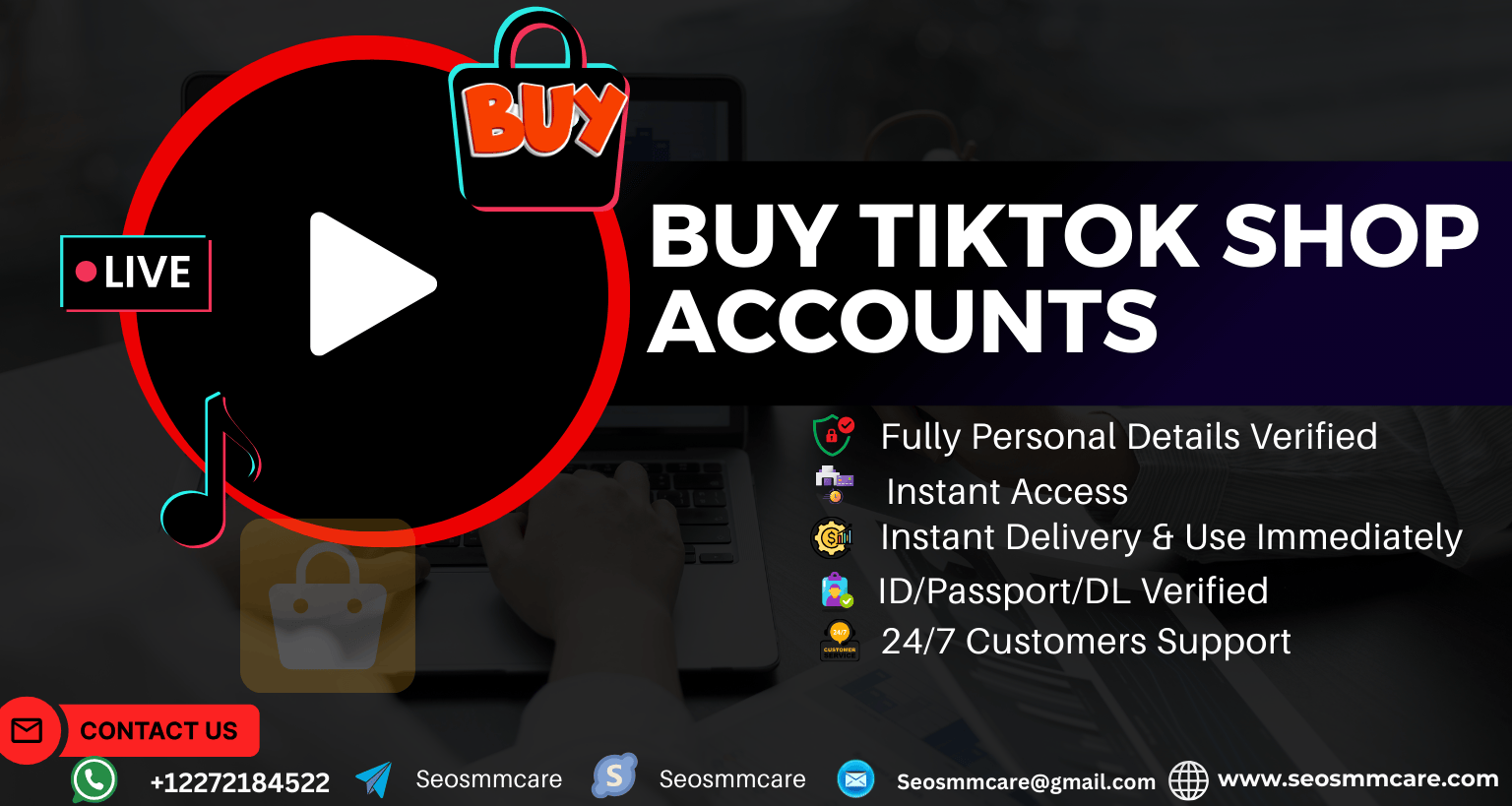 Buy tiktok shop accounts