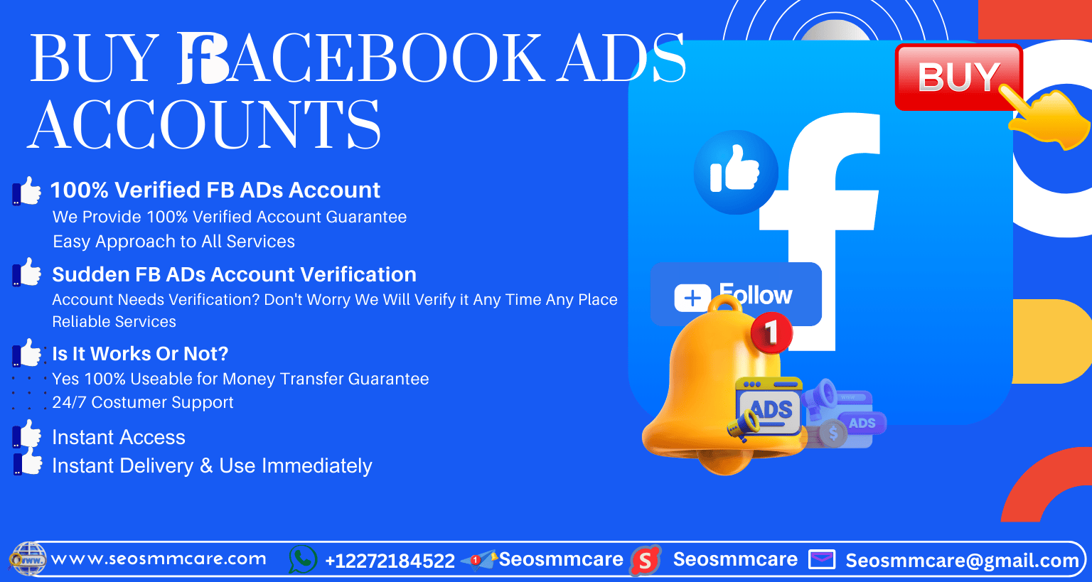 Buy facebook ads accounts