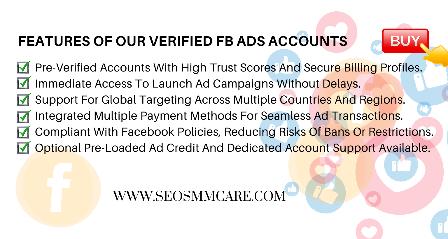 Buy facebook ads accounts